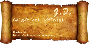 Galgóczi Dániel névjegykártya